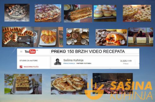 Preko 3 milijuna pregleda, preko 150 brzih video recepata