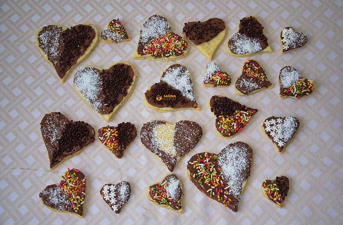 Valentinovo jednostavni kolačići za dan zaljubljenih recept