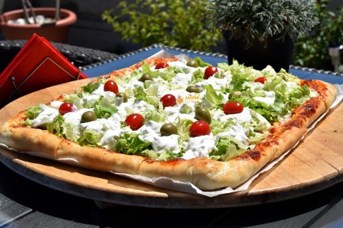 Gyros pizza recept