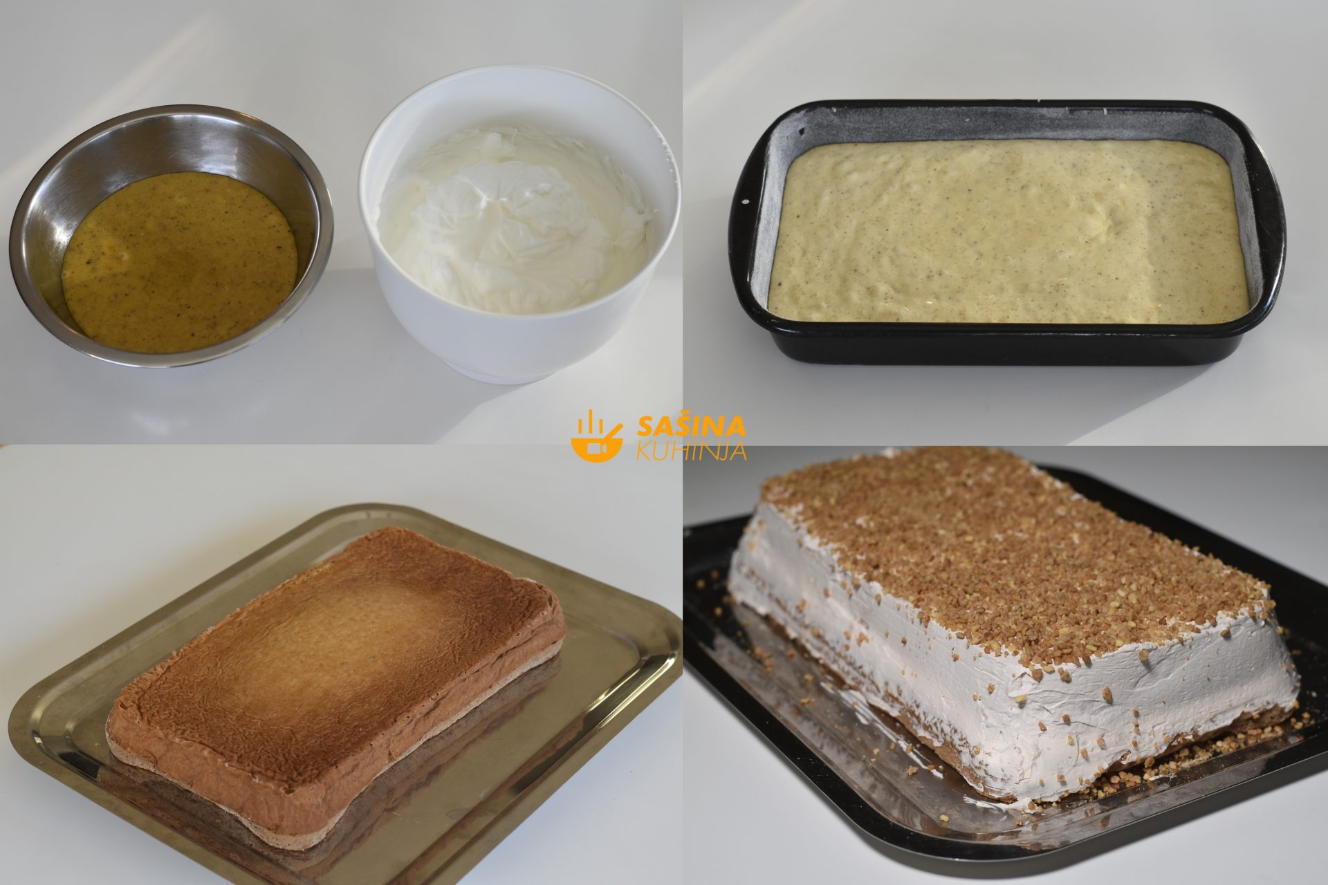 Gluten Free torta bez brašna sa lješnjacima i bijelom čokoladom recept