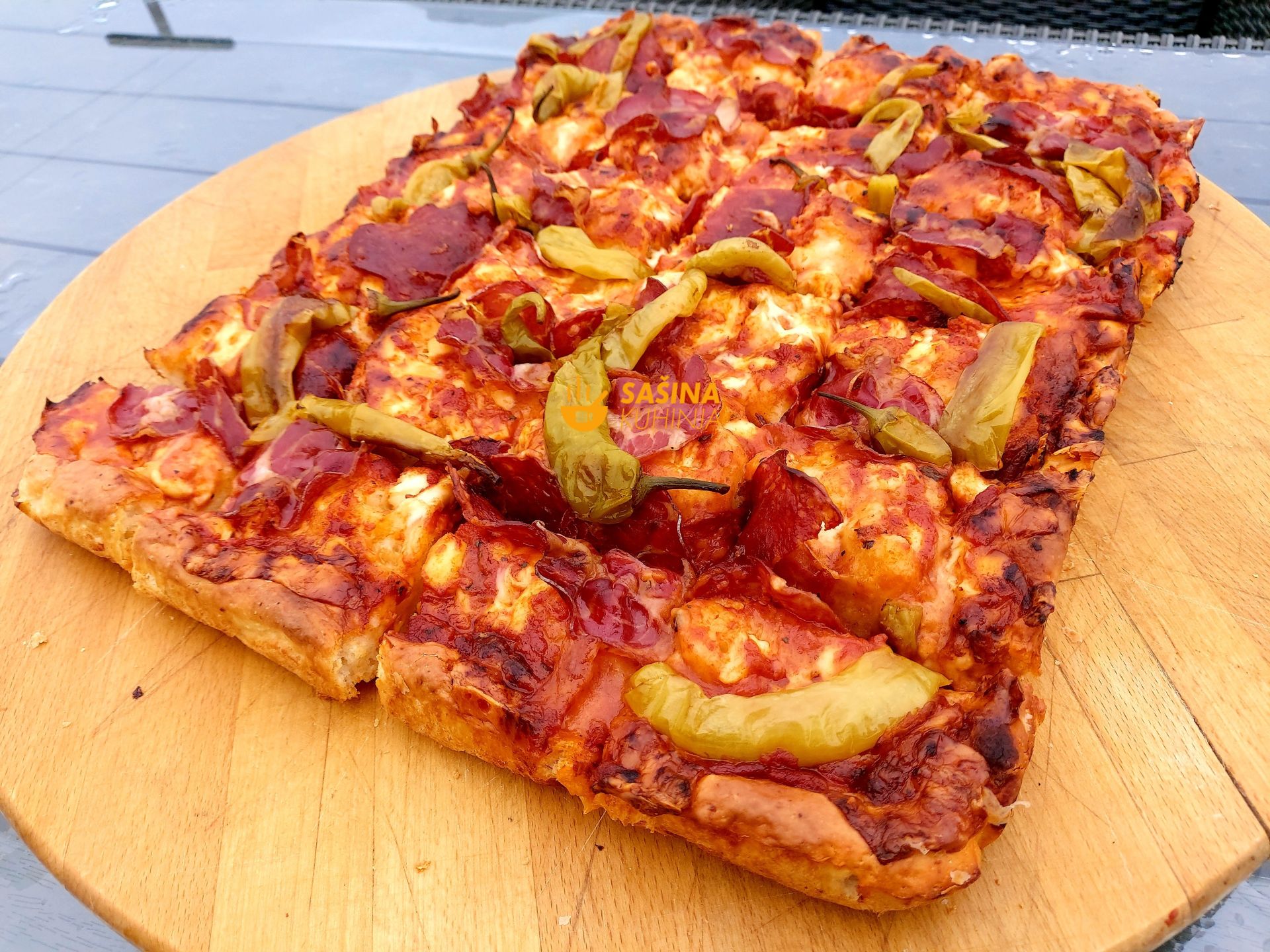debela slavonka pizza slavonska debeljuca bucka sašina kuhinja recepti