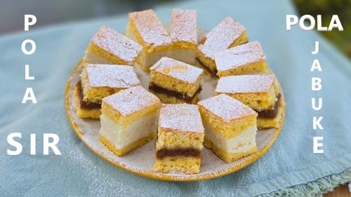 Pita od jabuka i sira recept kolač sa sirom i jabukama pola pola