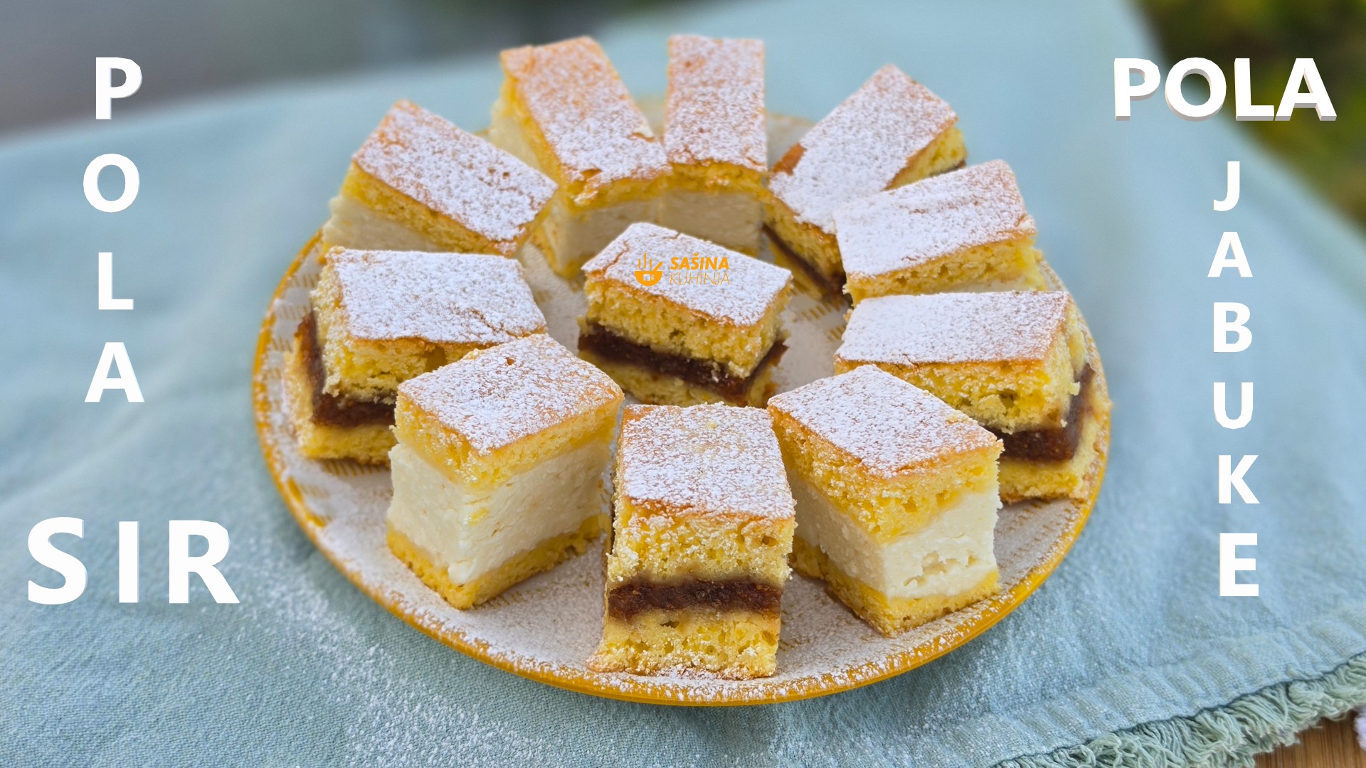 Pita od jabuka i sira recept kolač sa sirom i jabukama pola pola sašina kuhinja pola sir pola jabuke